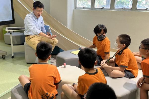Our students were interested in Mr Leung_s sharing