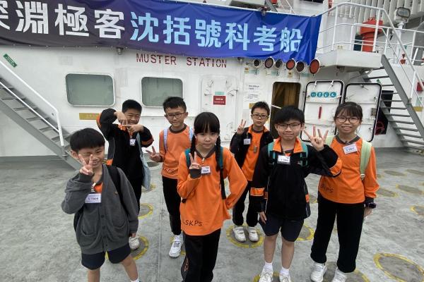 體驗逃生時的集合區